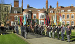 Standards Line up for the departing VIP's